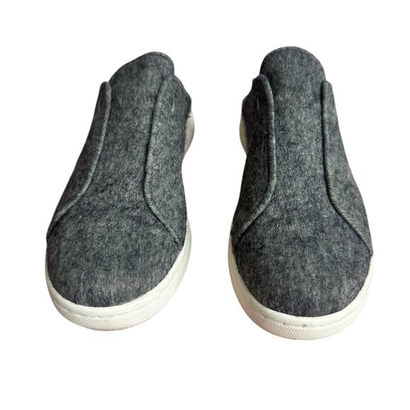 EILEEN FISHER News Felt Sneaker Gray Slides Slip On Women's Size 10 Casual EUC - Picture 2 of 6